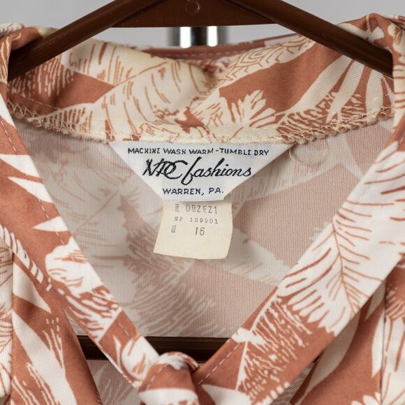 NPC Fashions vintage 70s blouse with removeable tank size 16 - Picture 3 of 7